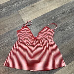 Edikted Orietta Striped Babydoll Top